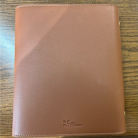 Erin Condren Camel Color Leather Cover - Picture 3 of 3